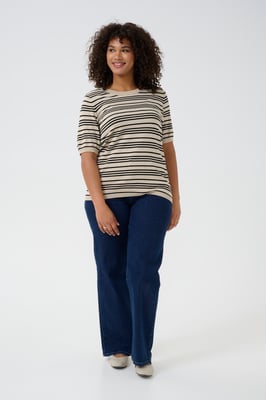Strickpullover Regular fit black offwhite