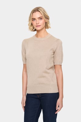 Strickpullover Classic fit taupe