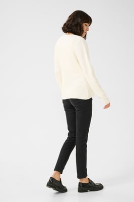Strickpullover Tight fit white