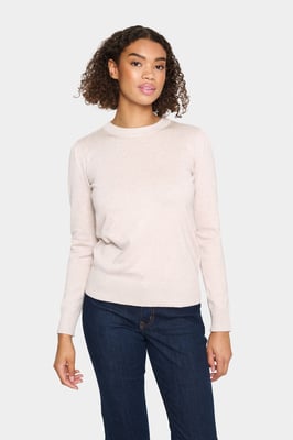 Strickpullover Gerade Passform cream
