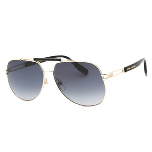 Marc Jacobs Herren Sonnenbrille Mit Dunkelgrauen Sf-gläsern Und Goldenen Gläsern