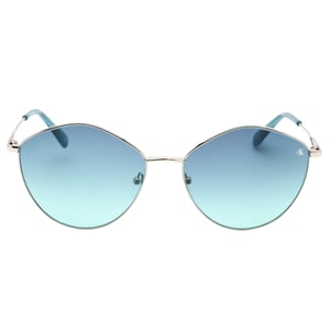 Calvin Klein - Blaue Sonnenbrille Mit Farbverlaufsgläsern In Silber