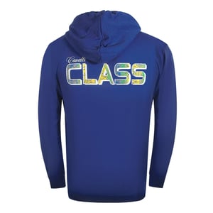 Cavalli Class - Kapuzenpullover Mit Reißverschluss Und Blumenmuster In Irisblau