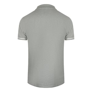 Cavalli Class - Graues Poloshirt Mit Auffälligem Streifenkragen