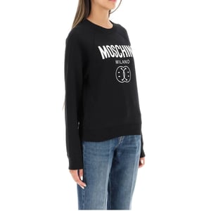 Moschino Milano - Schwarzer Pullover Mit Doppel-smiley