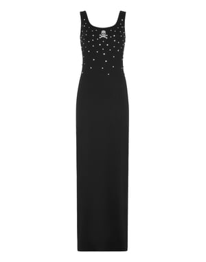 Jersey Rib Long Dress Stones