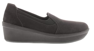 Clarks Schritt Rose Moon Damen schwarze Schuhe