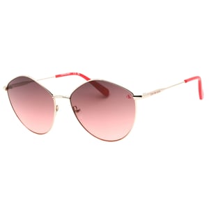 Calvin Klein – Sonnenbrille mit rosa Farbverlauf und Goldrahmen