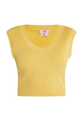 Mymo strickpullunder Damen Höllengelb