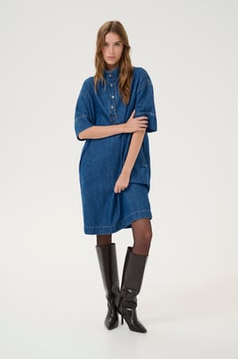 Denimkleid Baggy fit medium blue