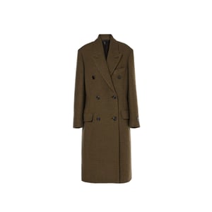 Acne Studios – Karierter, zweireihiger Mantel aus Wollmischung