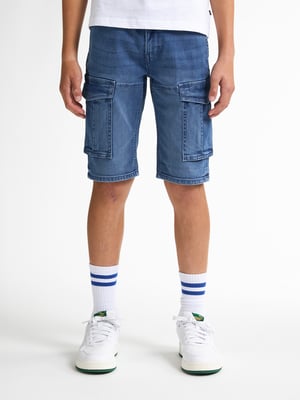 Petrol Industries - Torino Cargo-Shorts Denim Aventura Jungen - Blau