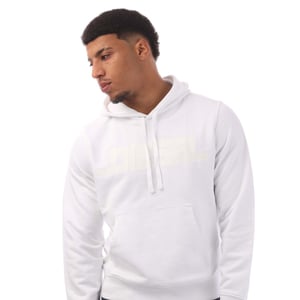 Diesel - Kapuzenpullover Mit Einfarbigem Logo In Leuchtendem Weiß