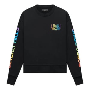 Amiri Xo Beverly Hills - Schwarzer Pullover Mit Rundhalsausschnitt