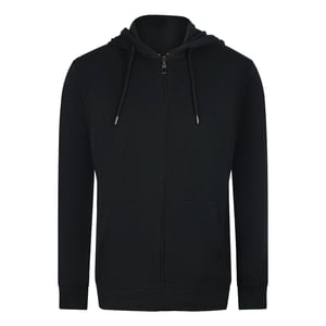 Cavalli Class - Schwarzer Kapuzenpullover Mit Reißverschluss Und Auffälligem Blumenlogo