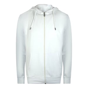 Cavalli Class - Kapuzenpullover Mit Reißverschluss Und Blumenlogo In Off-white