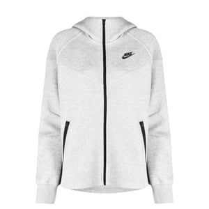 Nike - Hellgrauer Hoodie Mit Reißverschluss