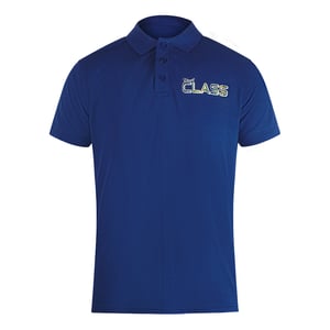 Cavalli Class - Poloshirt Mit Leuchtendem Blumenlogo In Irisblau