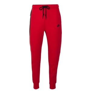 Nike - Schwarze Jogginghose Mit Verschweißten Reißverschlüssen Und Rot