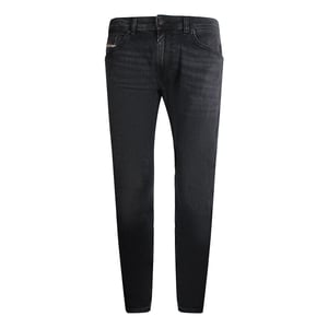 Diesel - Tommer-r - Schwarze Jeanshose Mit Verblasstem Muster