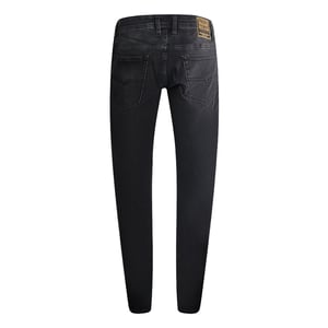 Diesel - Tommer-r - Schwarze Jeanshose Mit Verblasstem Muster