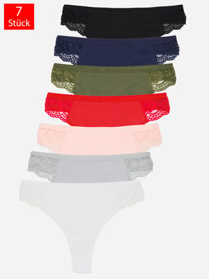 Tazzio Damen String 7er-Pack