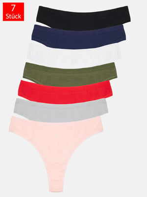 Tazzio Damen String 7er-Pack
