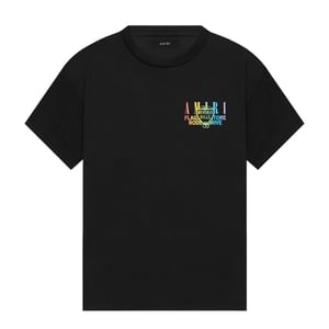 Amiri Xo Beverly Hills Schwarzes T-shirt