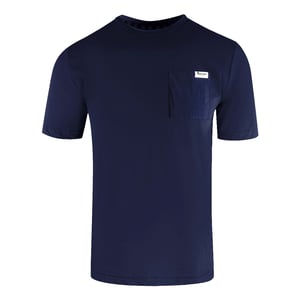 Aquascutum Active T-shirt Mit Kleiner Tasche, Marineblau