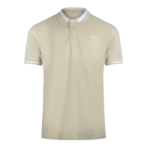 Cavalli Class Poloshirt Mit Kräftigen Streifen In Beige Und Sand