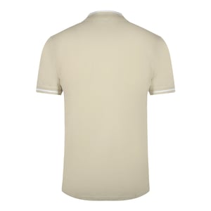 Cavalli Class Poloshirt Mit Kräftigen Streifen In Beige Und Sand