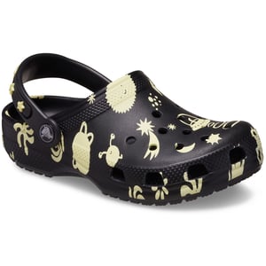 Crocs Classic Graphic Thermoplastische Schwarze Slipper