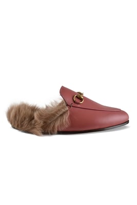 Gucci Princetown Pantoletten Rosa
