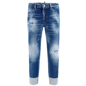 Dsquared2 - Sailor Jean - Dunkelblaue Jeanshose Mit Farbspritzern