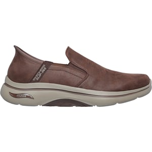 Skechers Go Walk Arch Fit 2.0 Quest Textile Herren Turnschuhe In Braun