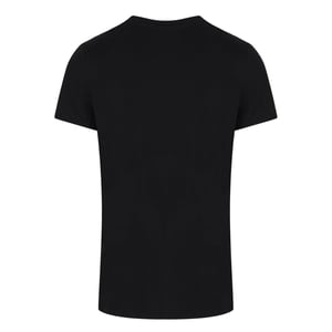 Balmain Paris - Schwarzes T-shirt Mit Regenbogen- Und Multilogo