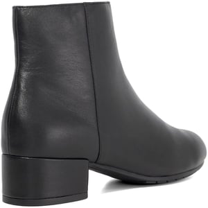 Dune Pippie Damen Stiefeletten Aus Schwarzem Leder Mit Absatz