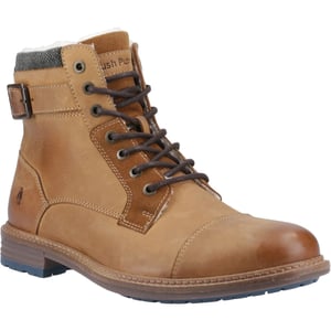 Hush Puppies Jordan Leder Herren Tan Stiefel