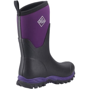 Muck Boots Arctic Sport II Mid Gummistiefel Damen Schwarz/Acai Winter Stiefel in mittlerer Schafthöhe