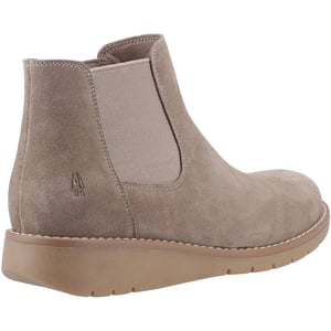 Hush Puppies Leonie Wildleder Damen Taupe Flache Chelsea-Stiefel