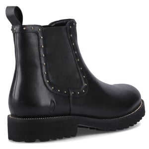 Hush Puppies Gwyneth Damen Chelsea Stiefel aus schwarzem Leder