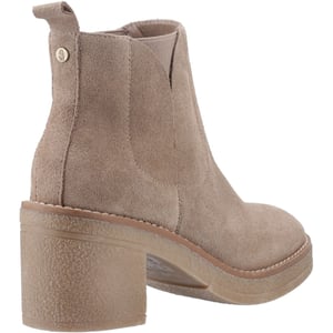 Hush Puppies Felicia Wildleder Damen Taupe Absatz Chelsea Stiefel
