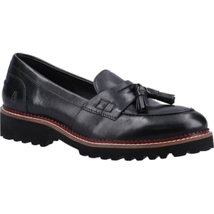 Hush Puppies Ginny Damen Schwarze Lederloafer
