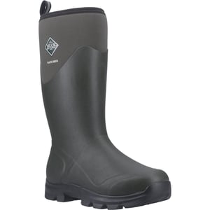 Muck Boots Rancher Gummistiefel für Herren in Staubgrün/Schwarz, Winterkniekurze Stiefel