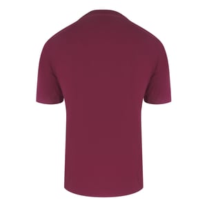 Aquascutum Active T-shirt Mit Piping-design, Burgunderrot