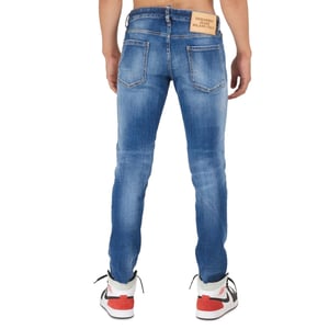Dsquared2 - Schmale, Verkürzte Jeans In Blau