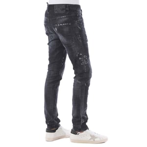 Dsquared2 - Skater-jeans Mit Saumband In Schwarz