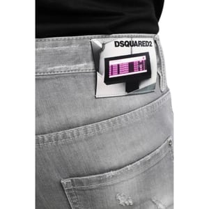 Dsquared2 - Hellgraue Skaterjeans