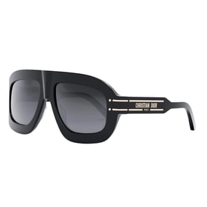 Dior Diorsignature Sonnenbrille Mit Schwarzem Rahmen Und Rauchgrauen Gläsern