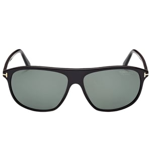 Tom Ford – Prescott – Sonnenbrille in Grün mit polarisierten Gläsern und glänzendem Schwarz